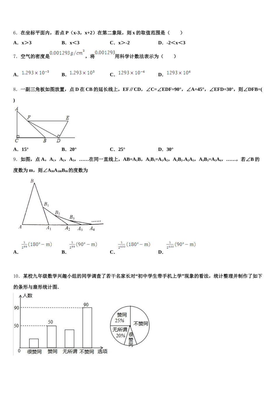 江苏省苏州市立达中学2024-2025学年数学七下期末质量检测试题含解析_第2页