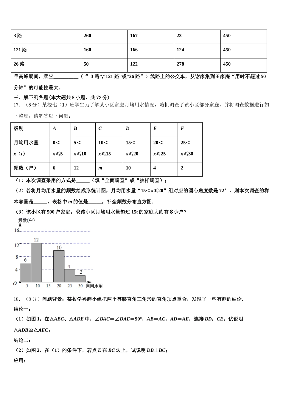 江苏省昆山市2024-2025学年数学七年级第二学期期末综合测试模拟试题含解析_第3页