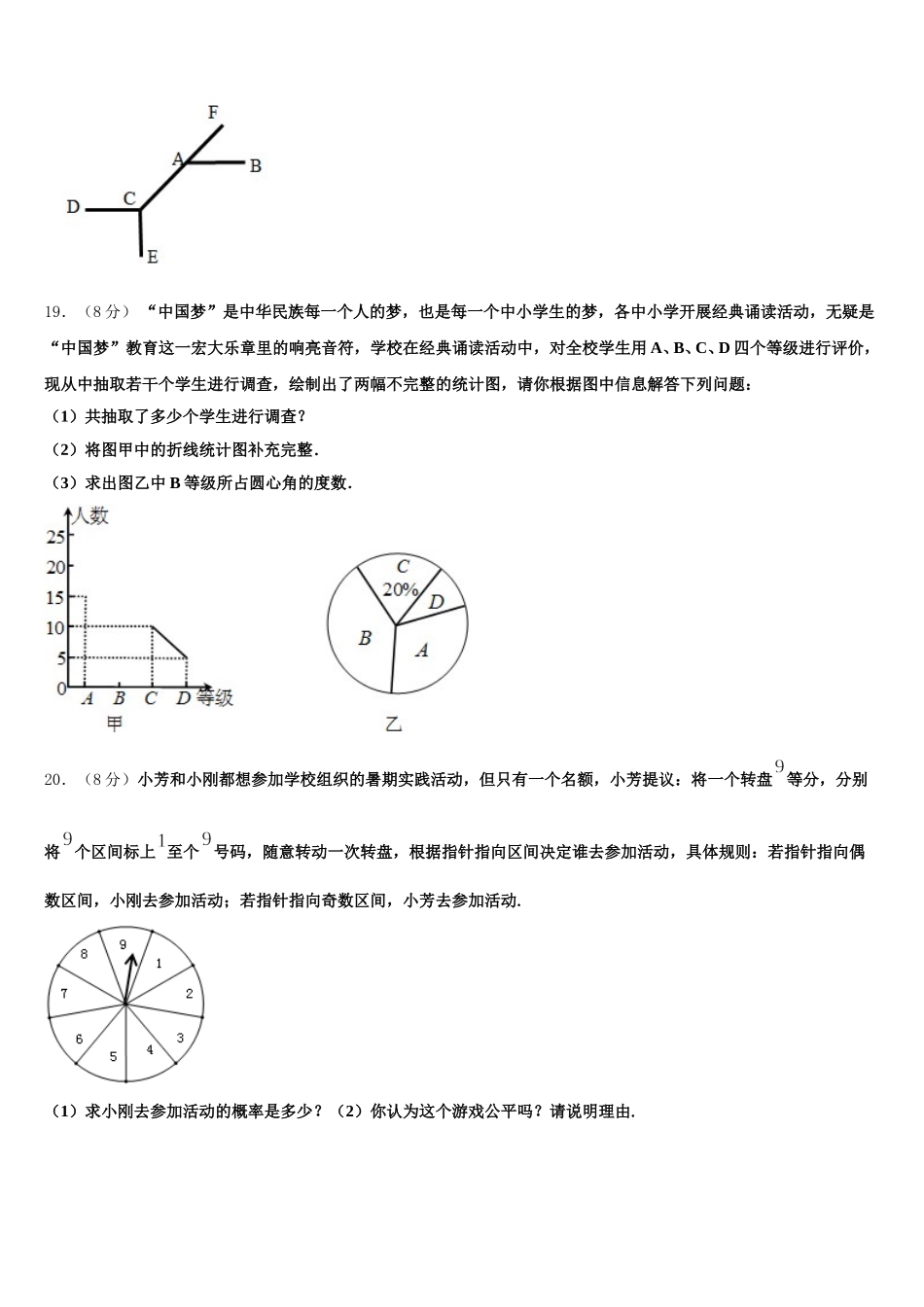 2024-2025学年四川省内江市数学七下期末质量跟踪监视模拟试题含解析_第3页