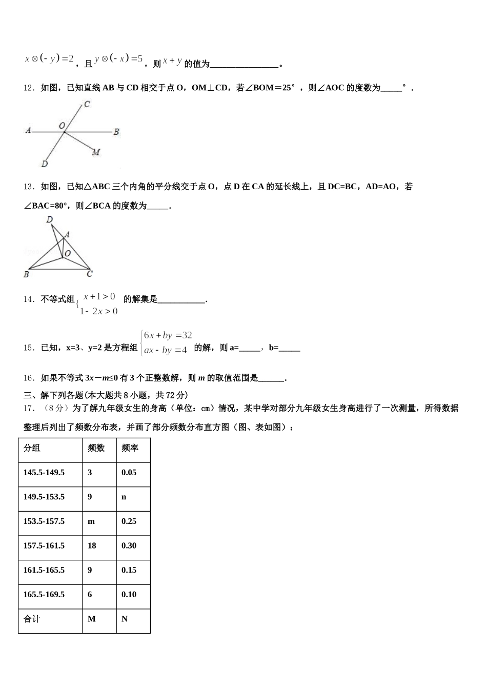2025年四川省什邡市师古中学七下数学期末调研模拟试题含解析_第3页