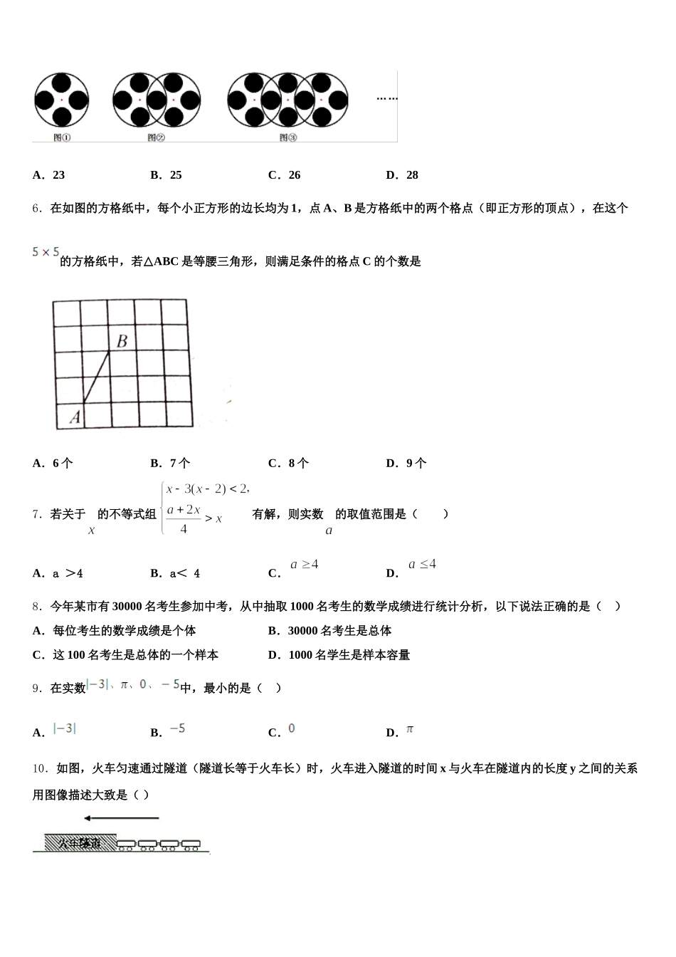 2025届杭州市滨江区江南实验学校数学七年级第二学期期末质量检测模拟试题含解析_第2页
