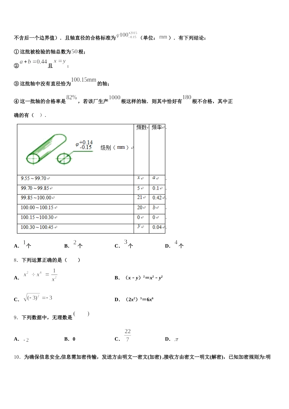 河北省唐山市滦州市2025届七年级数学第二学期期末复习检测试题含解析_第2页