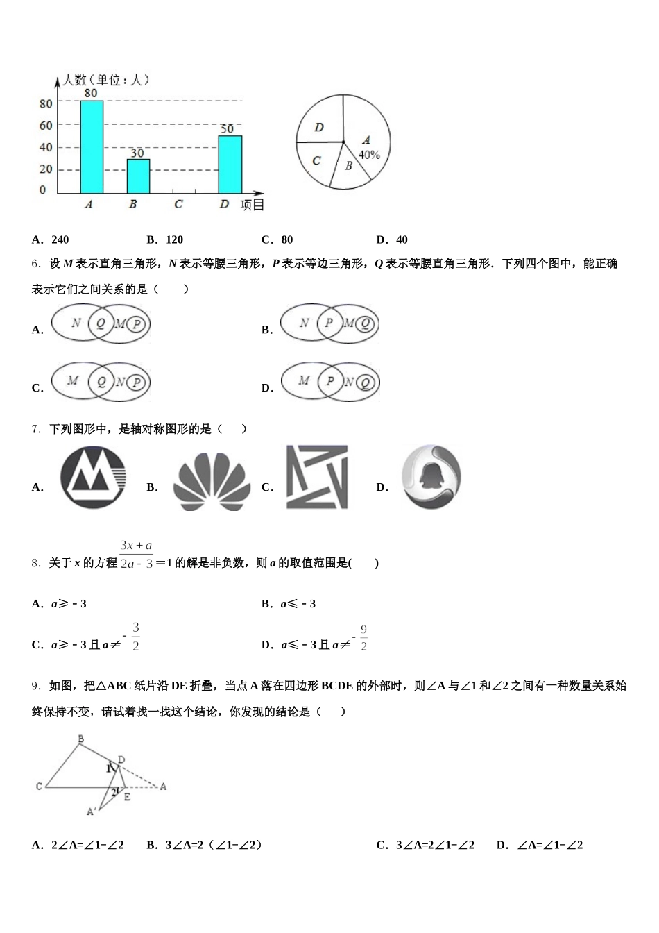 2025届湖北省通城市隽水镇南门中学七年级数学第二学期期末检测试题含解析_第2页