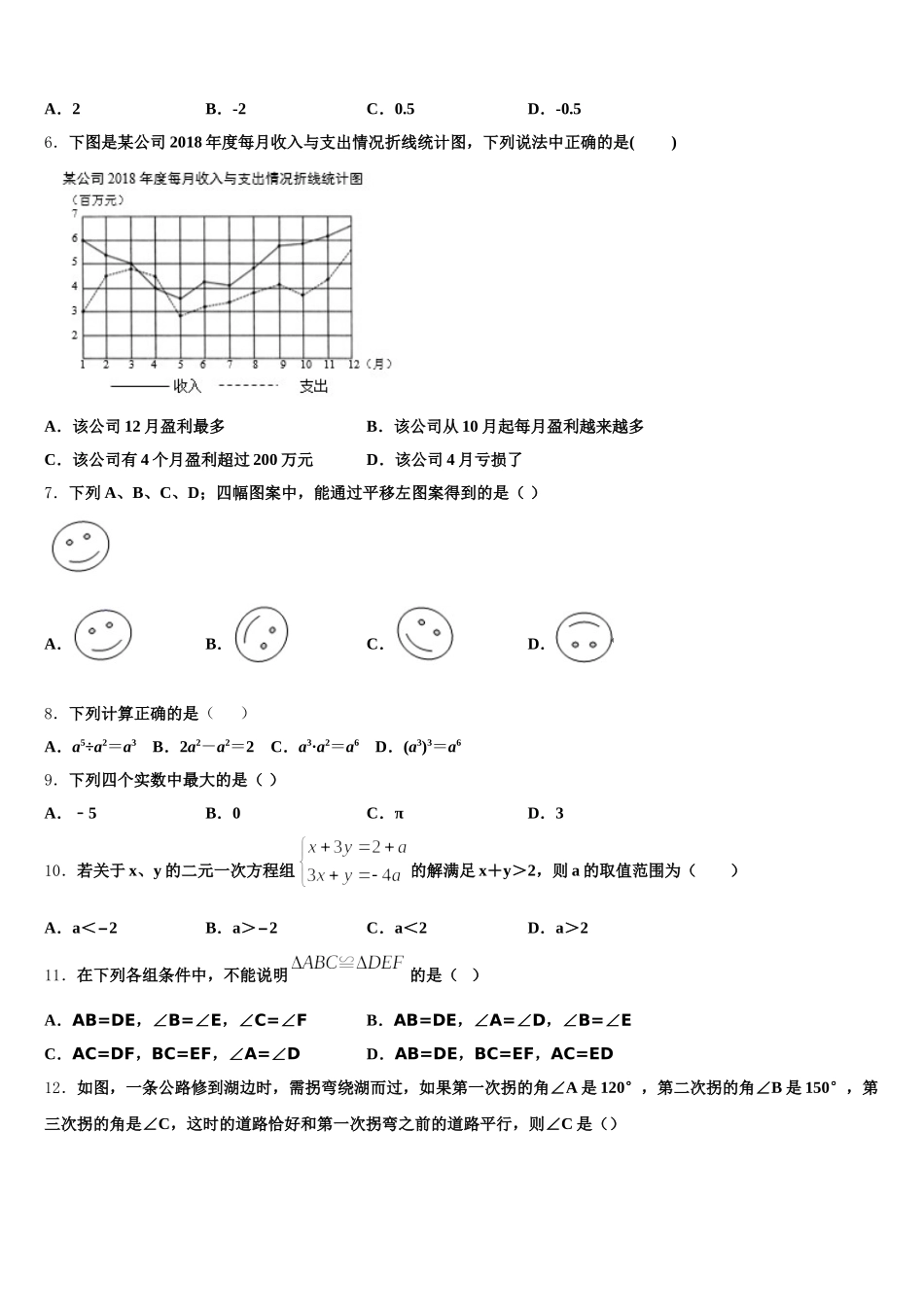 2025届山东省临沂市兰山区七下数学期末统考试题含解析_第2页