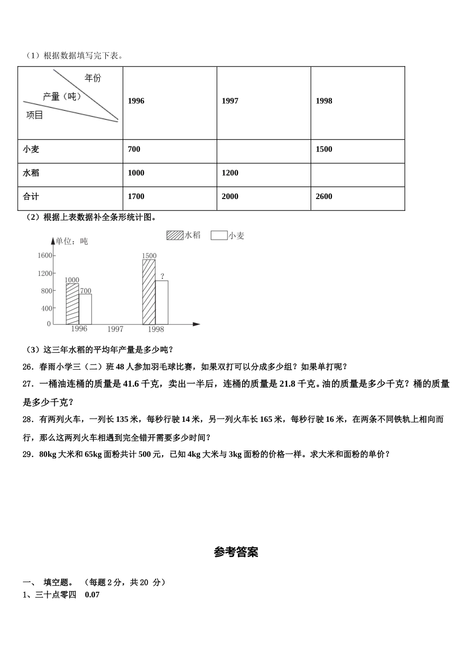 连云港市新浦区2025届数学四年级第二学期期末检测试题含解析_第3页