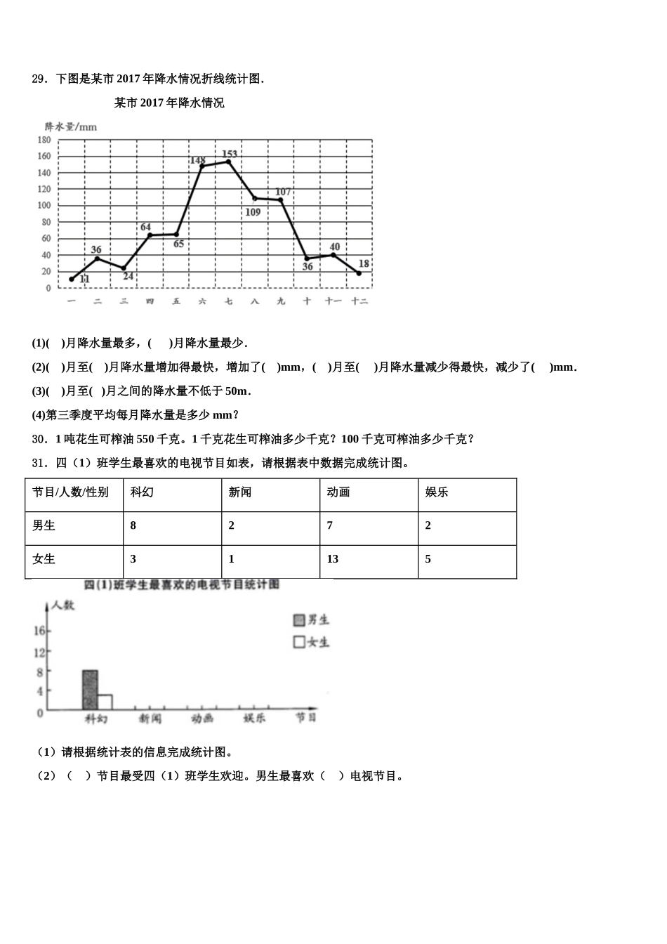 2025届江苏省南京市鼓楼区四年级数学第二学期期末复习检测模拟试题含解析_第3页