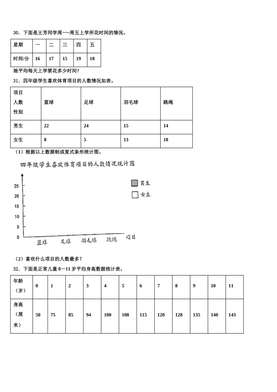 江苏省南京市六合区2024-2025学年四下数学期末综合测试模拟试题含解析_第3页