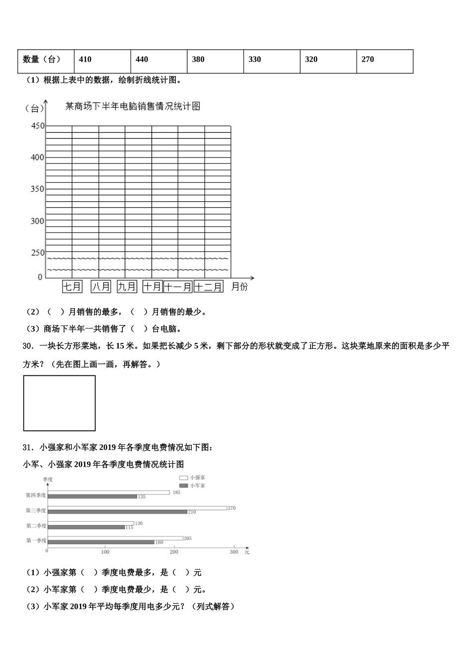 四川省眉山市仁寿县2025年四年级数学第二学期期末检测模拟试题含解析_第3页