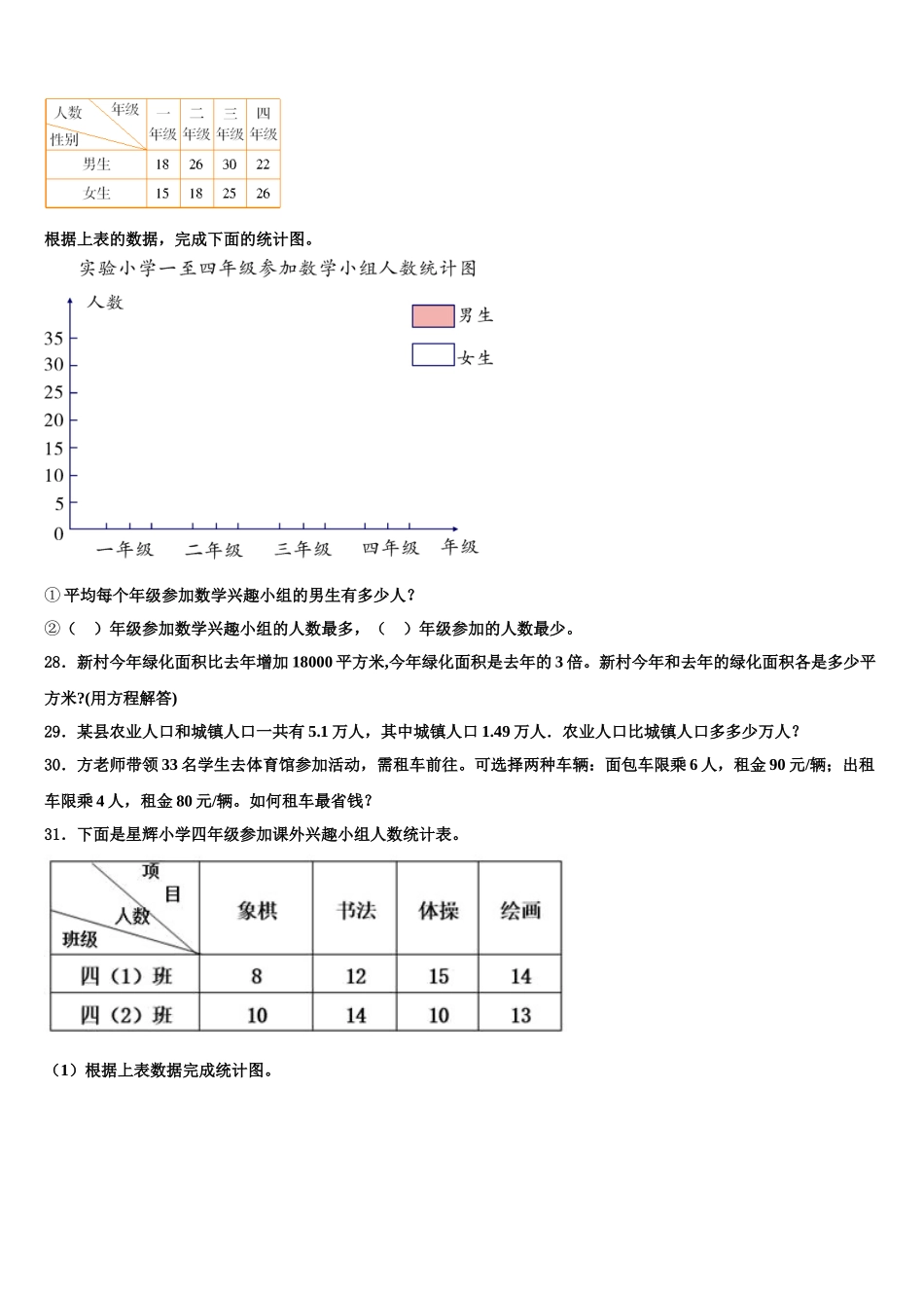 2025年甘肃省酒泉市四下数学期末检测试题含解析_第3页