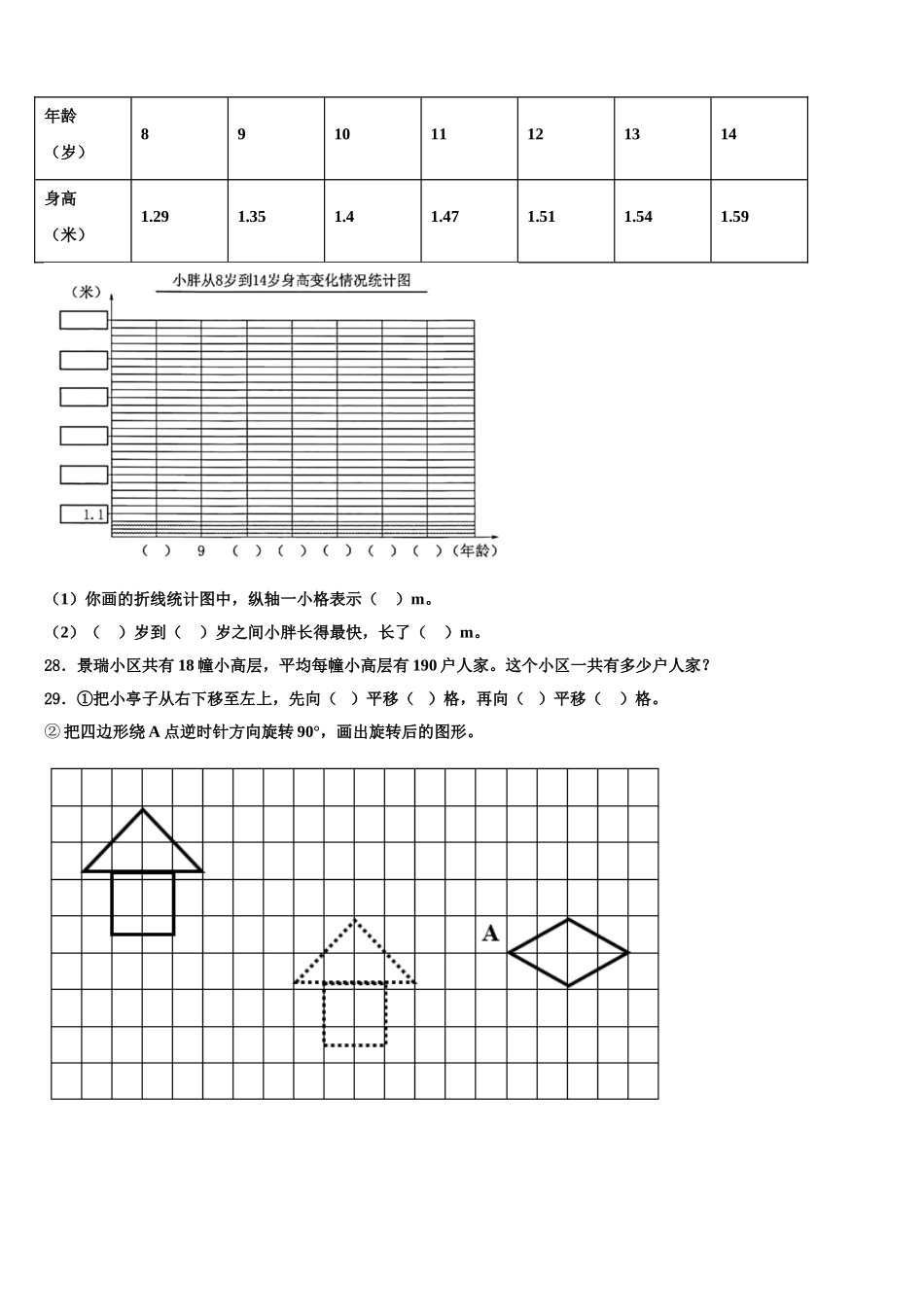 珠海市拱北区2025届数学四下期末复习检测试题含解析_第3页