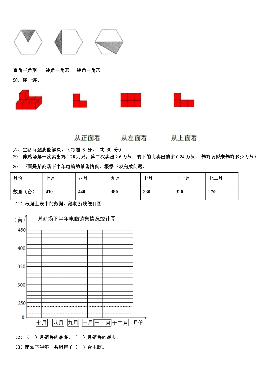 杭州市临安市2025届数学四年级第二学期期末经典试题含解析_第3页