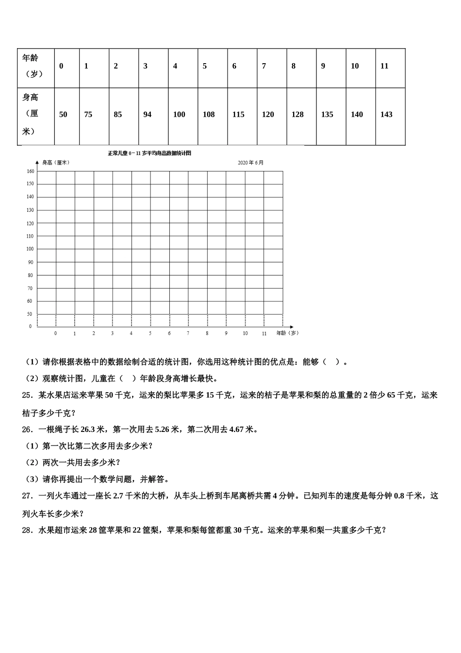 宜宾市高县2024-2025学年四下数学期末考试试题含解析_第3页