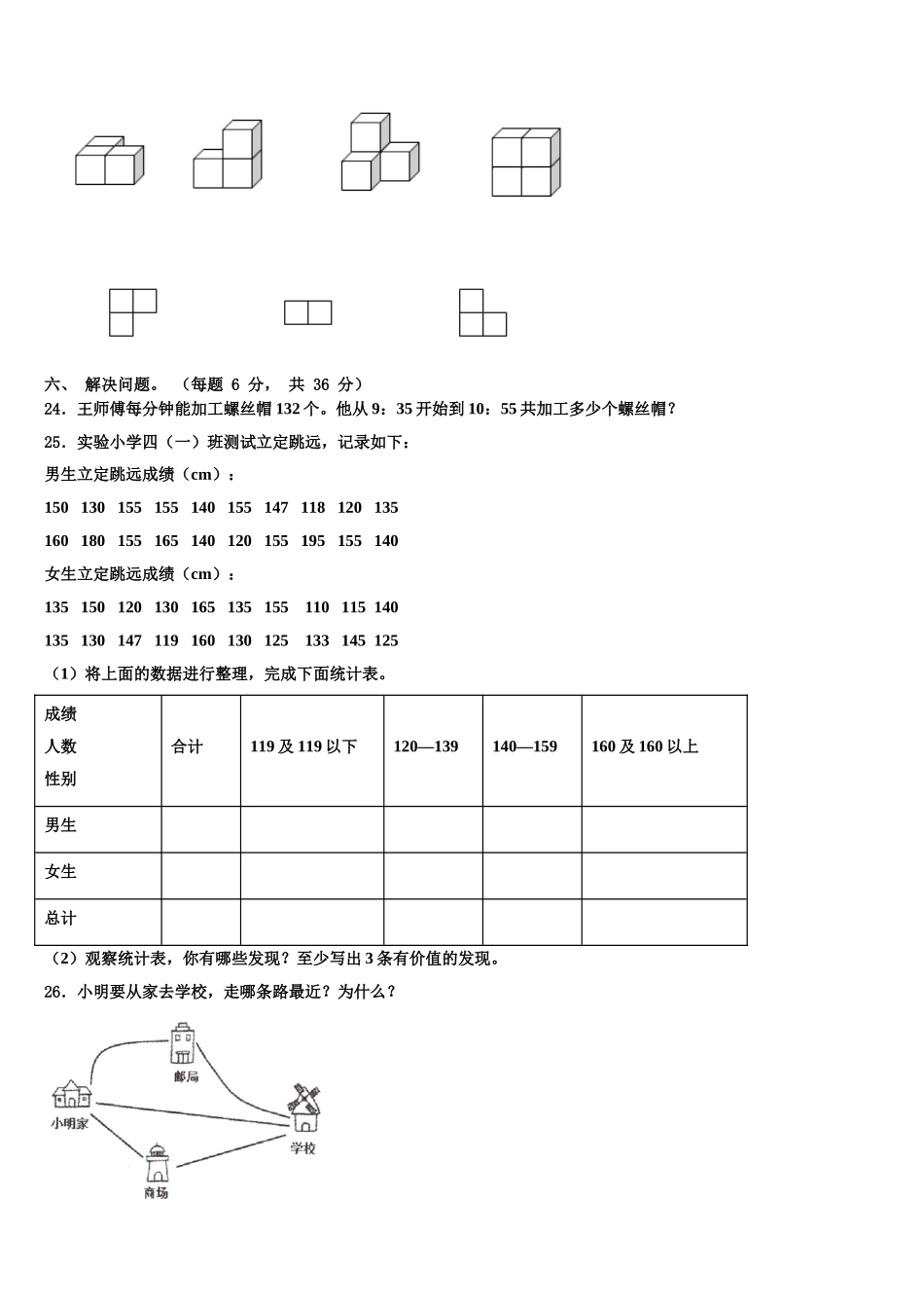 2025年富民县四年级数学第二学期期末综合测试试题含解析_第3页