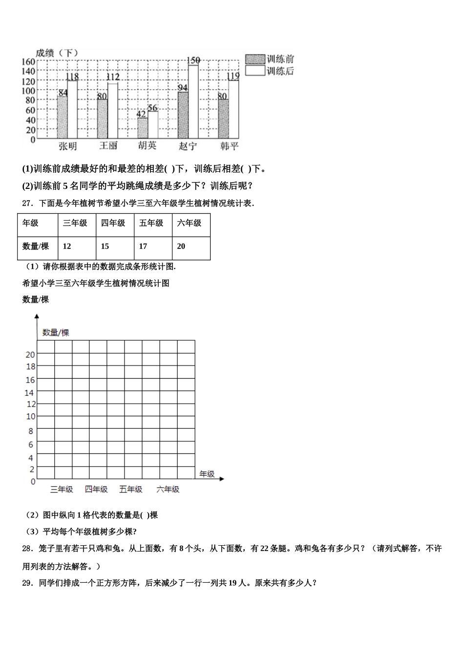 2025届魏县四年级数学第二学期期末达标检测试题含解析_第3页