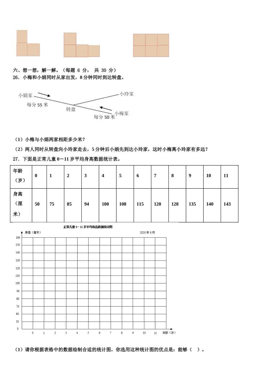 2025届内蒙古鄂伦春自治旗四下数学期末检测试题含解析_第3页