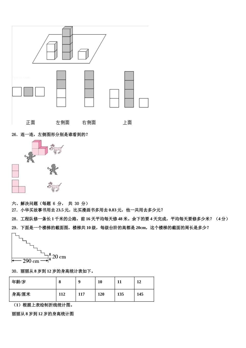 赤峰市2025年数学四下期末监测试题含解析_第3页