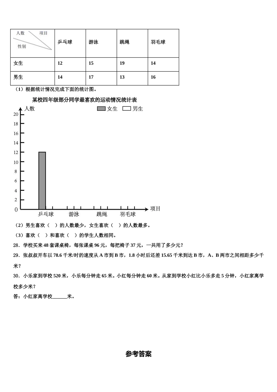 柳州市柳南区2025年四下数学期末质量跟踪监视模拟试题含解析_第3页