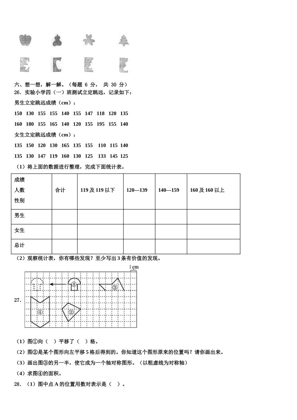 山东省菏泽市开发区2024-2025学年四年级数学第二学期期末复习检测模拟试题含解析_第3页