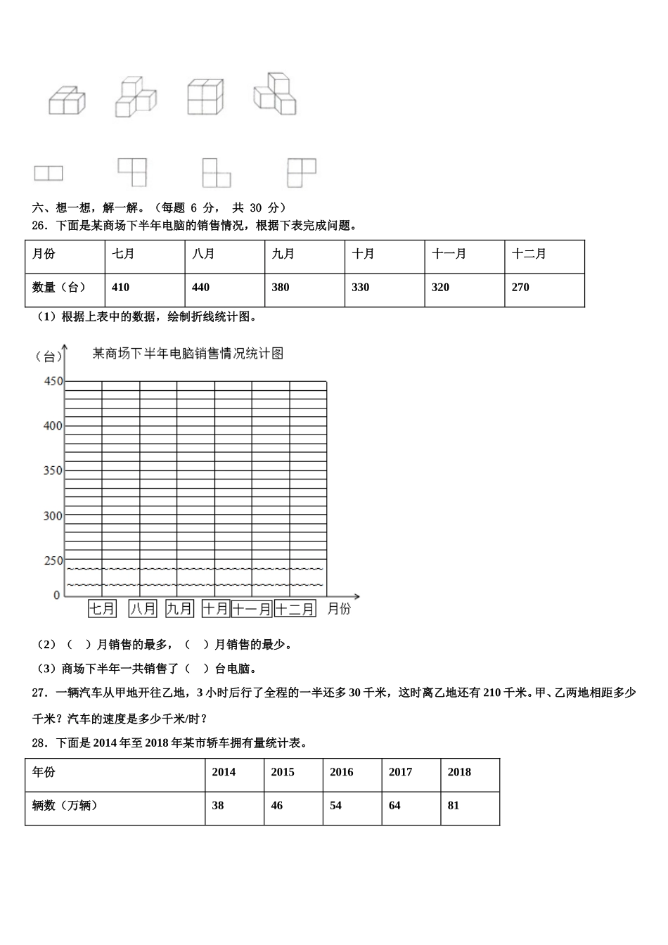 2025年江西省宜春市丰城市四年级数学第二学期期末联考模拟试题含解析_第3页