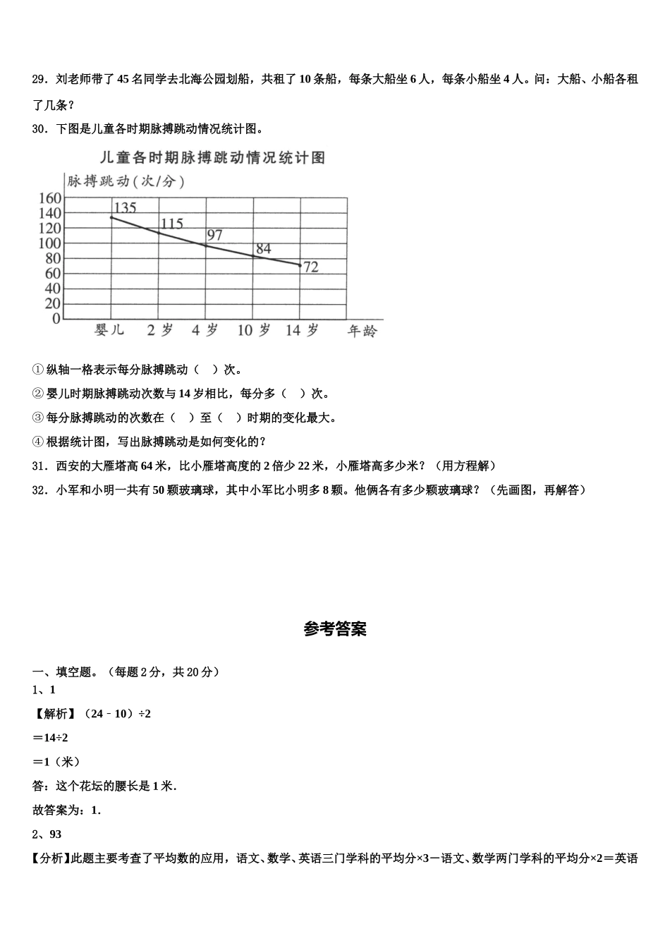 2024-2025学年江西省南昌市数学四下期末经典试题含解析_第3页