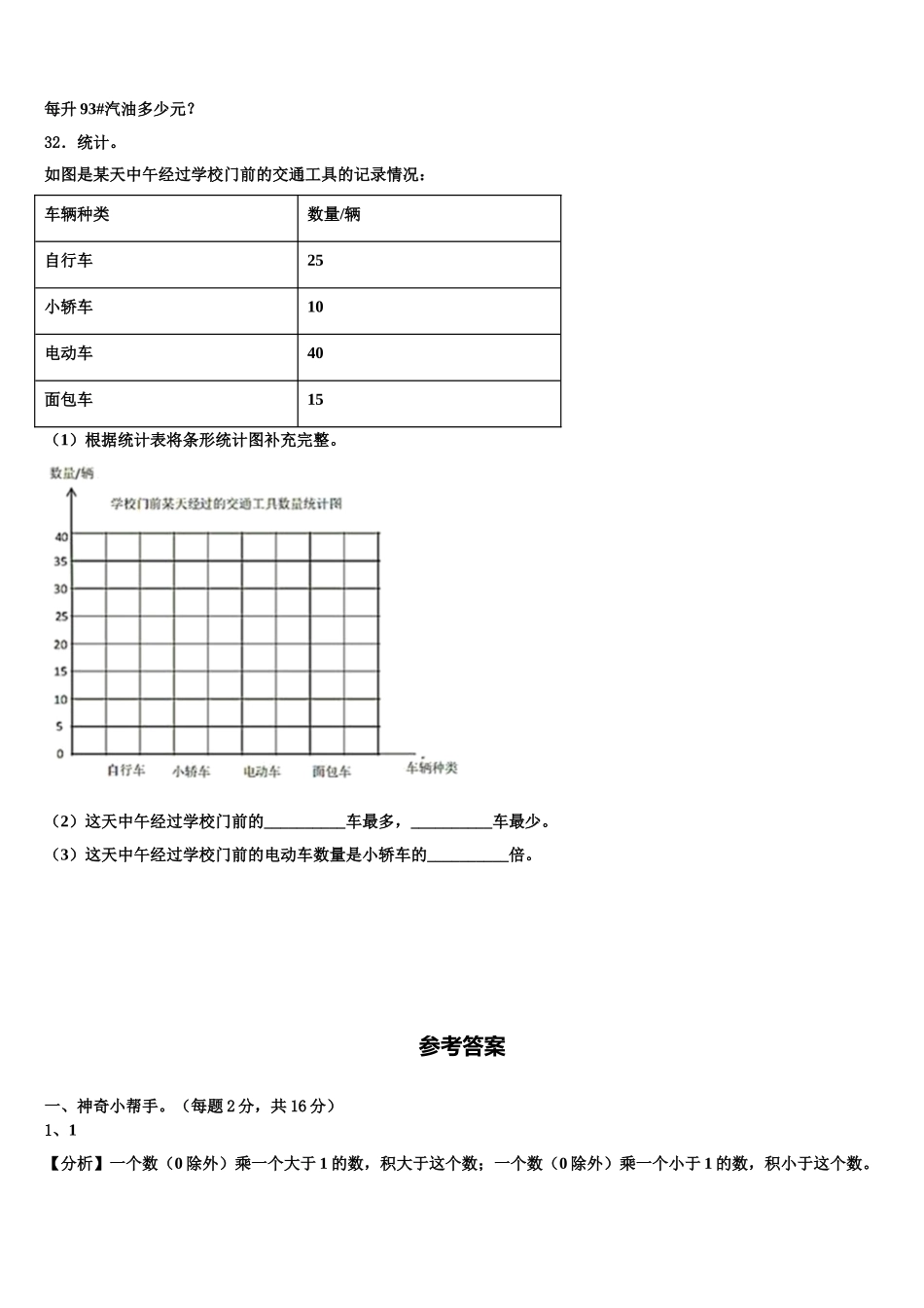 2025届沈阳市于洪区数学四下期末调研试题含解析_第3页