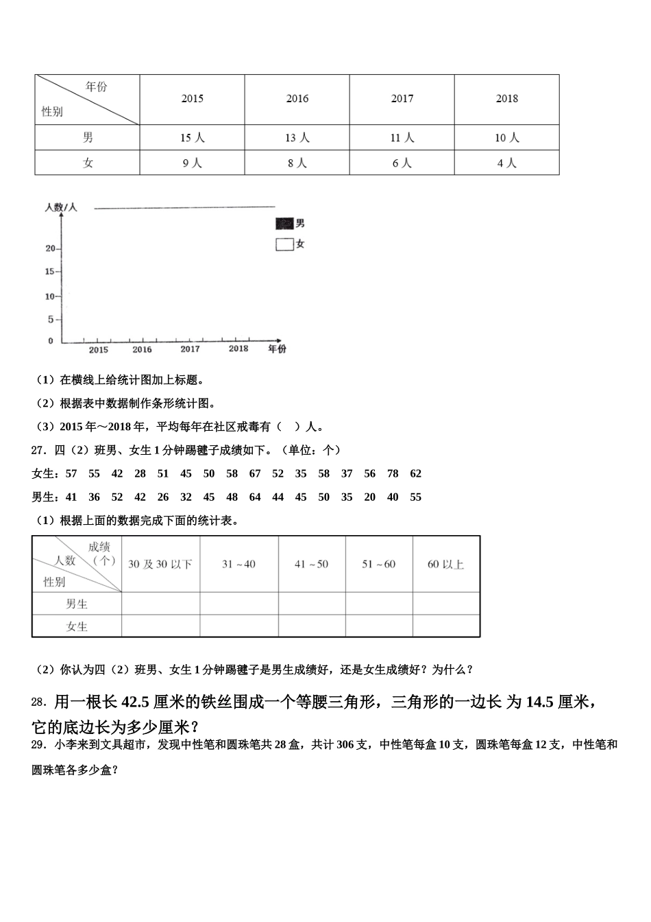 2025届扬中市数学四下期末综合测试试题含解析_第3页