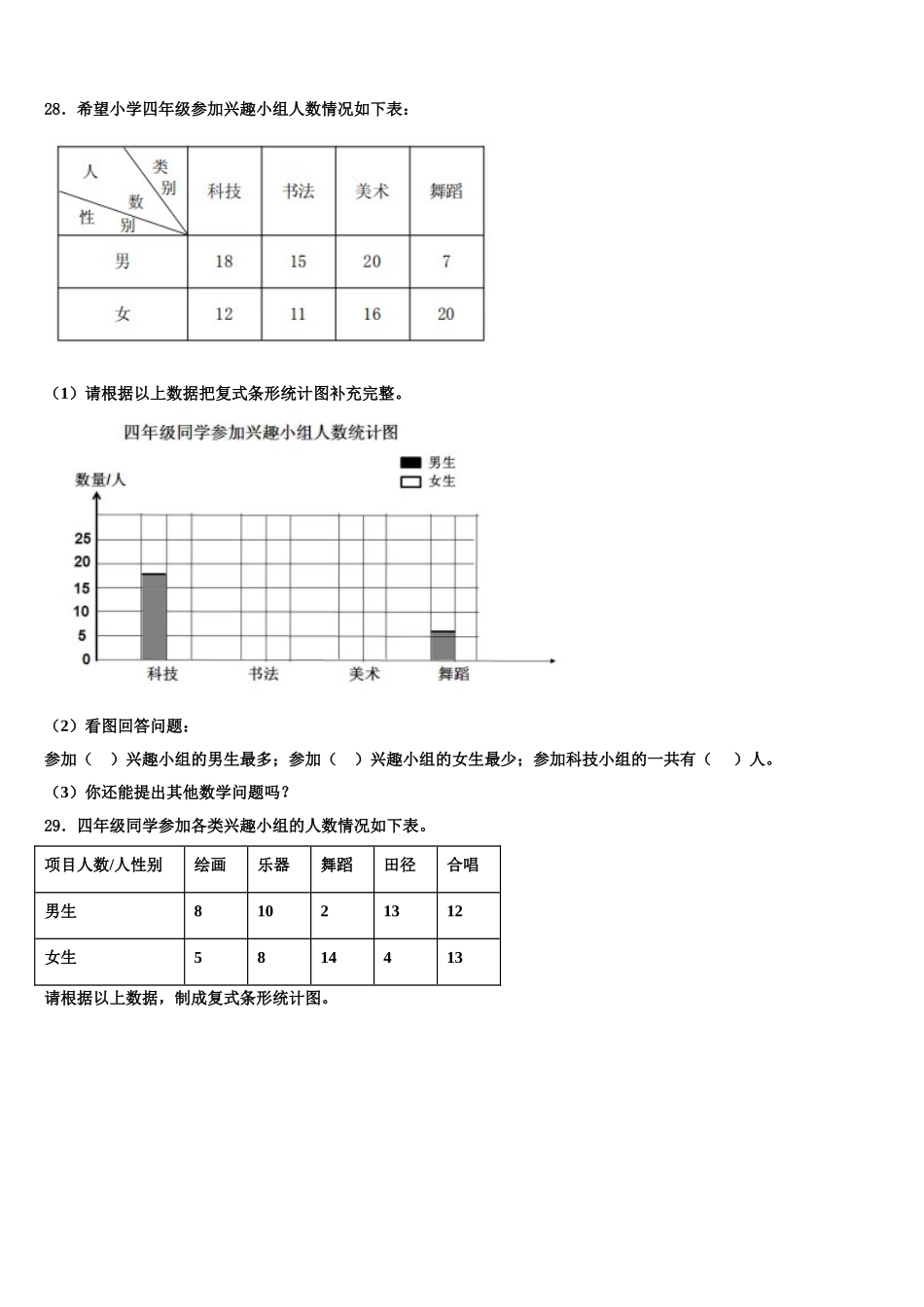 2025年连云港市灌云县数学四年级第二学期期末考试模拟试题含解析_第3页
