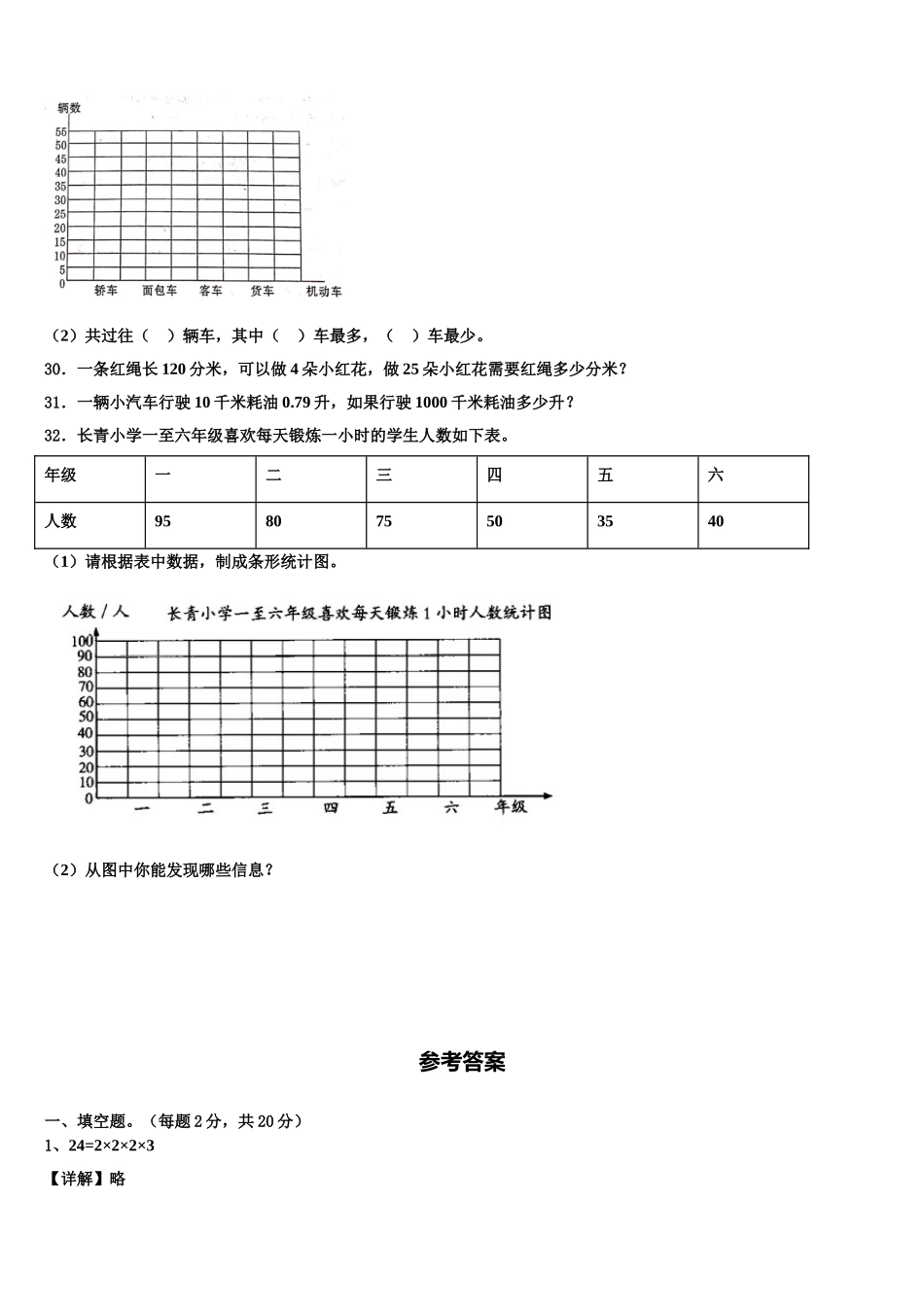 吴忠市青铜峡市2025年数学四下期末监测模拟试题含解析_第3页