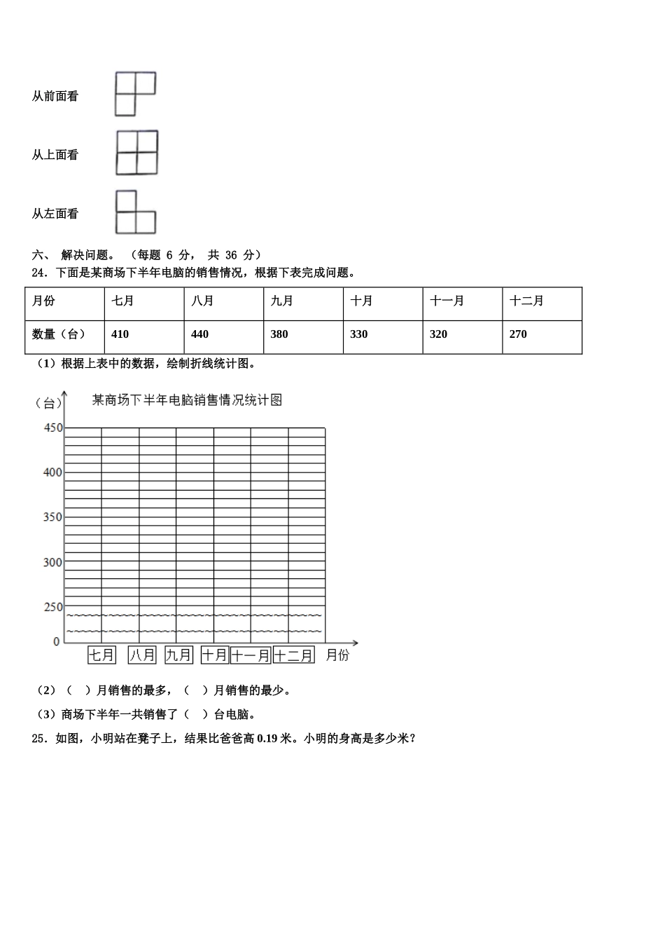 2025届贵州省毕节地区数学四下期末质量检测试题含解析_第3页
