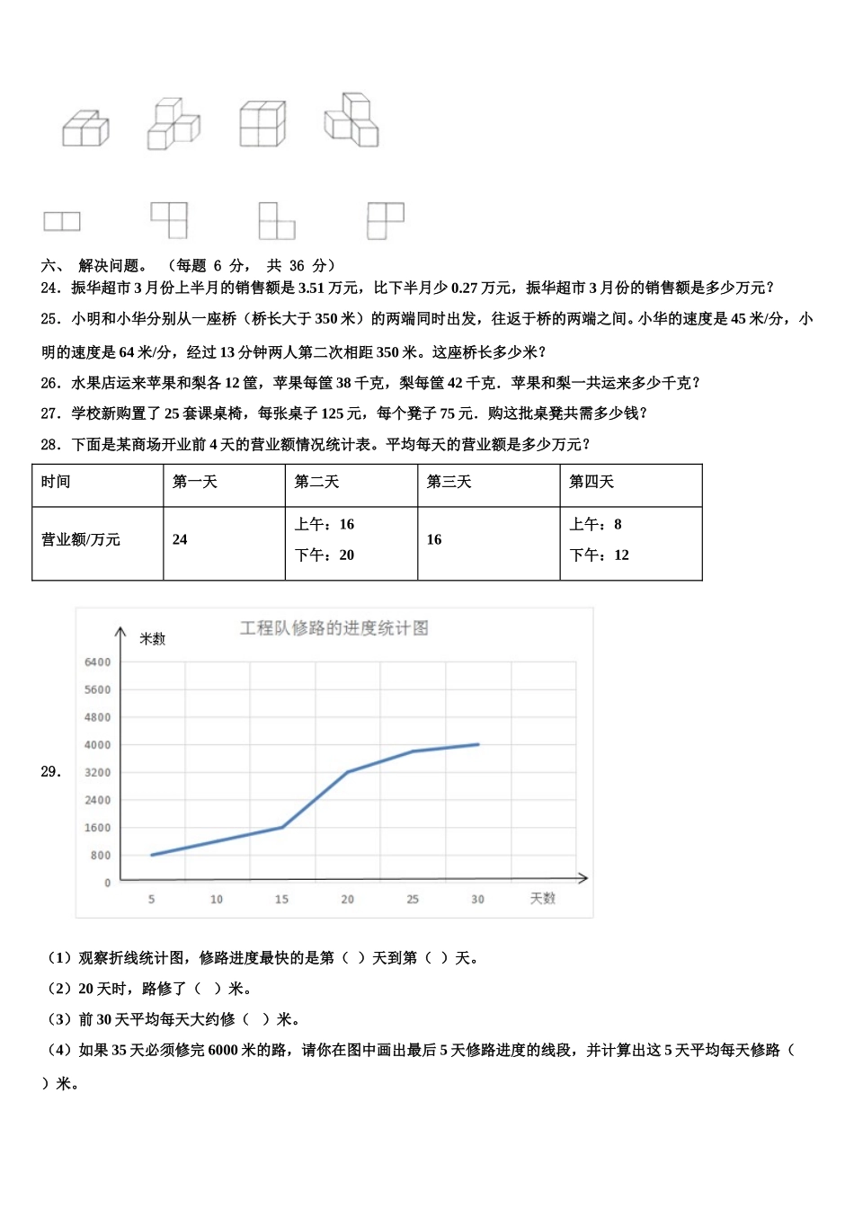 2025年甘肃省甘南藏族自治州碌曲县数学四下期末联考试题含解析_第3页
