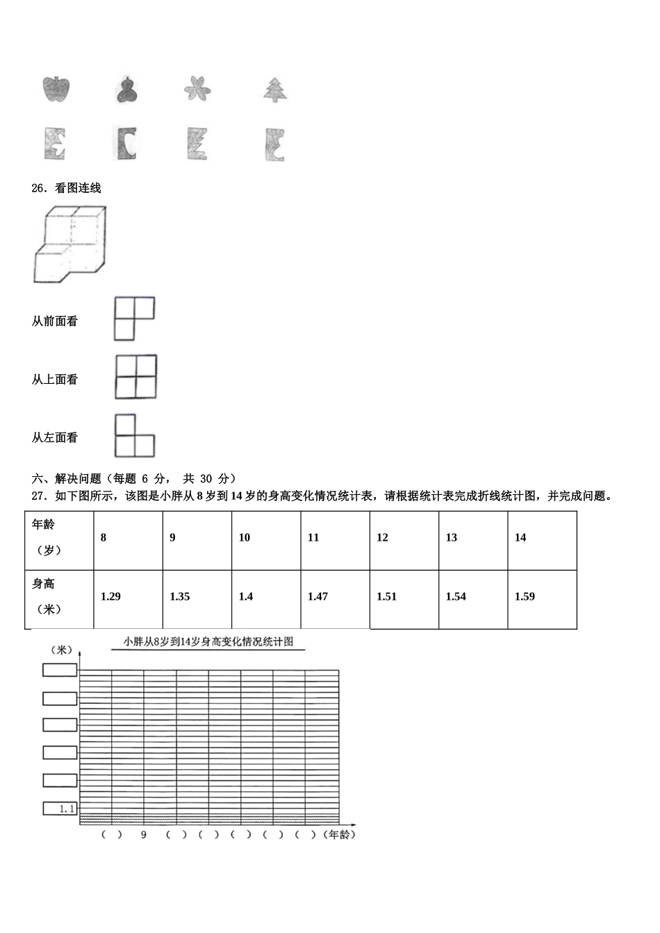 吕梁地区汾阳市2025届四下数学期末学业质量监测试题含解析_第3页