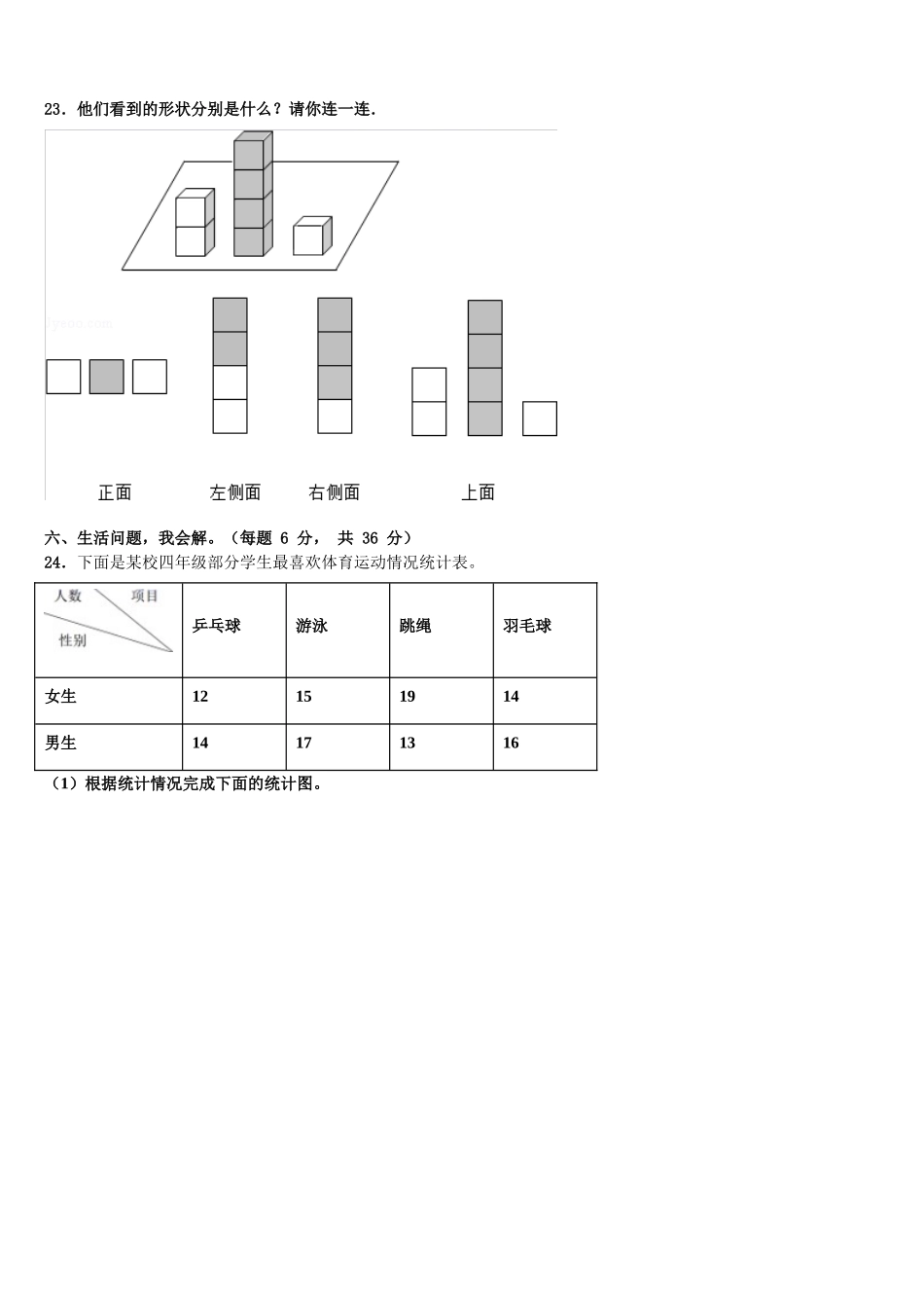 长治市潞城市2025届数学四下期末统考模拟试题含解析_第3页