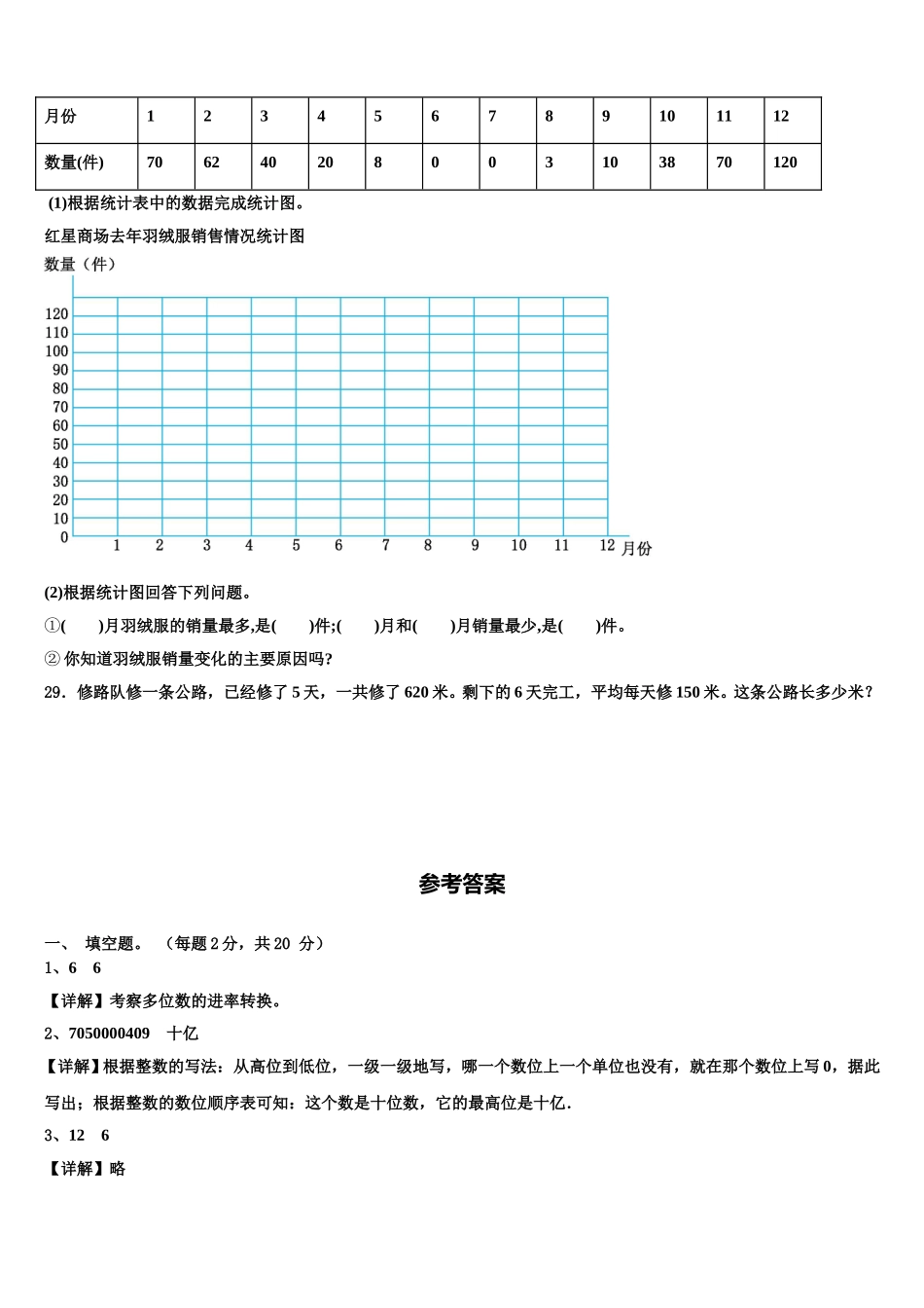山西省长治市襄垣县2025年四年级数学第二学期期末检测模拟试题含解析_第3页