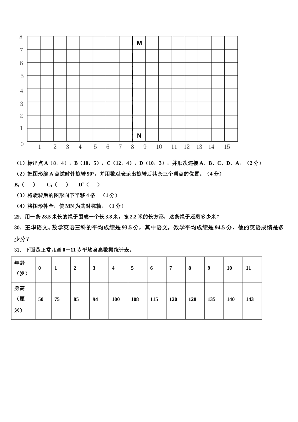 2025年河北省秦皇岛市卢龙县数学四年级第二学期期末复习检测试题含解析_第3页