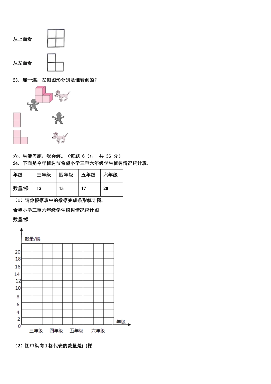 2025年驻马店市汝南县数学四下期末学业质量监测模拟试题含解析_第3页