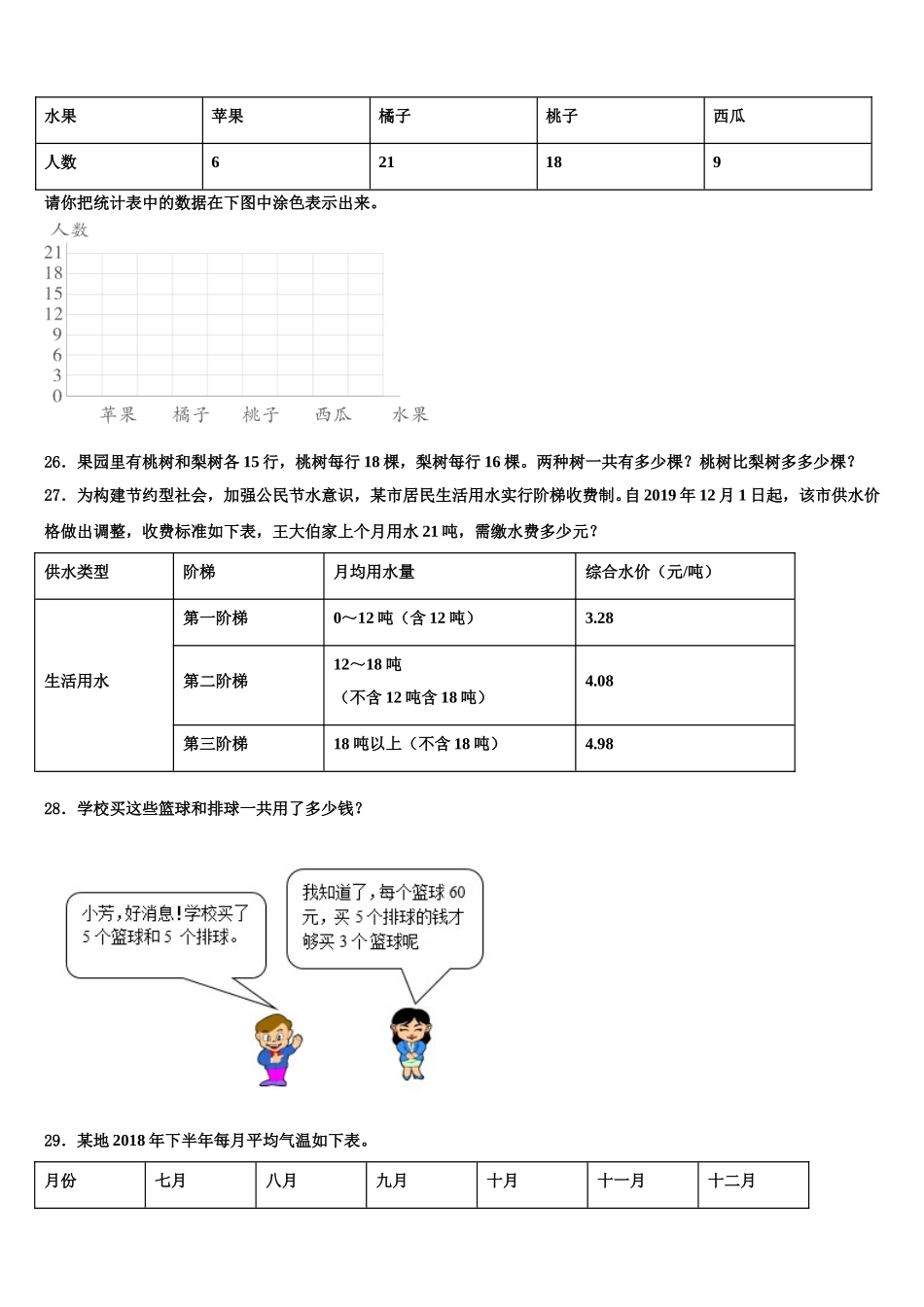 2025届理县数学四年级第二学期期末质量检测试题含解析_第3页