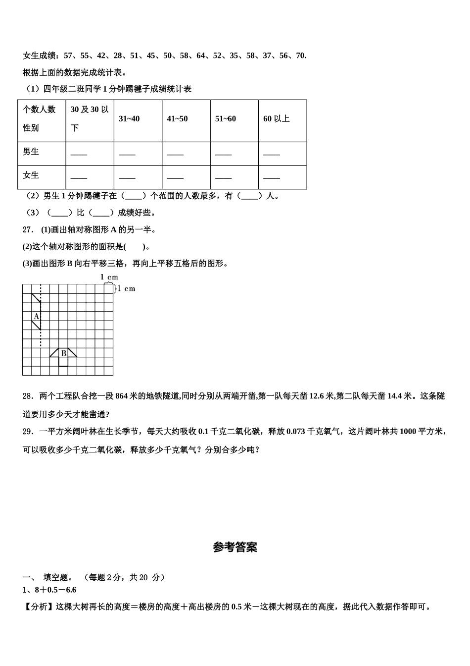 2025届墨竹工卡县四下数学期末学业质量监测模拟试题含解析_第3页