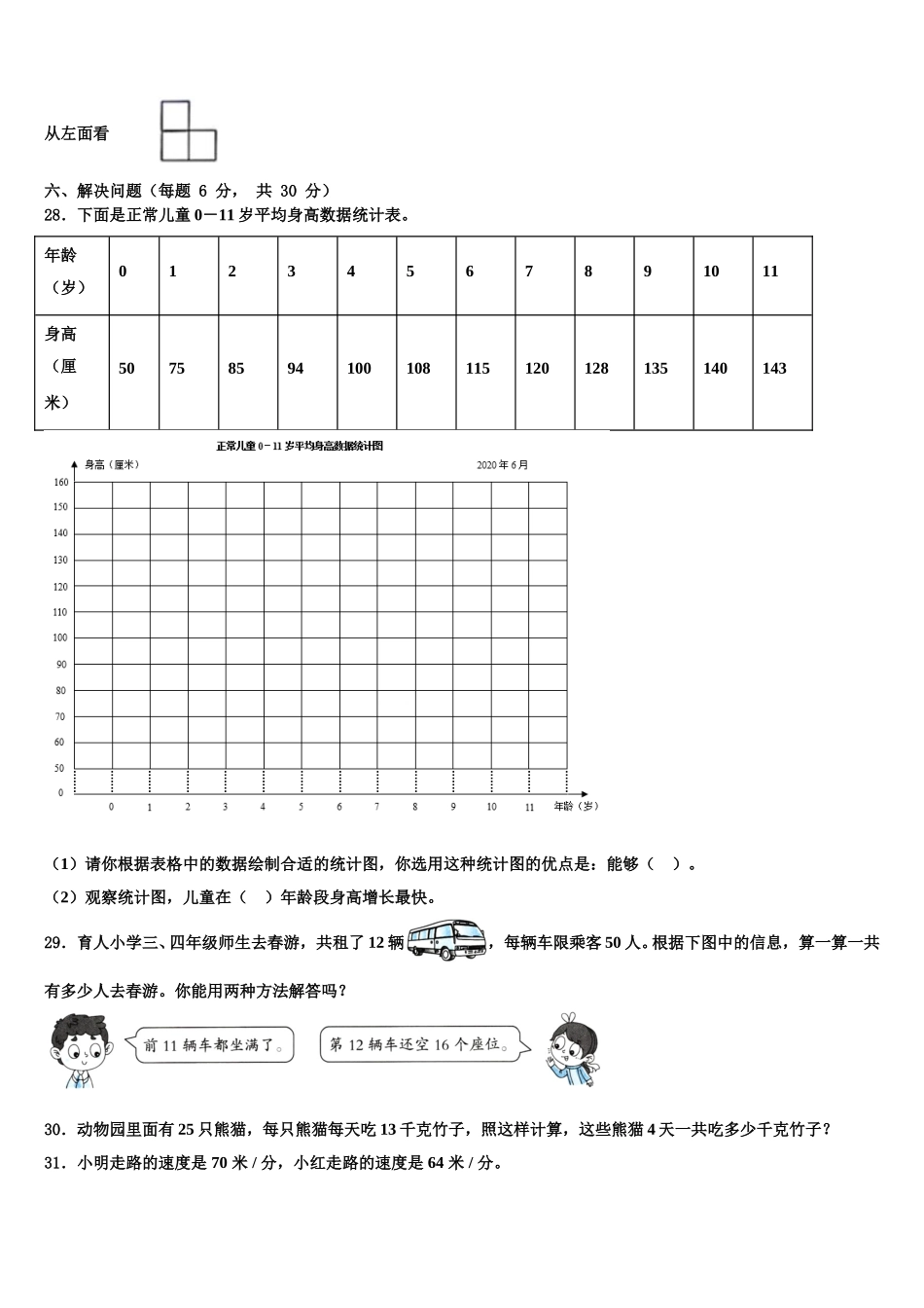 2024-2025学年鱼台县四下数学期末复习检测模拟试题含解析_第3页