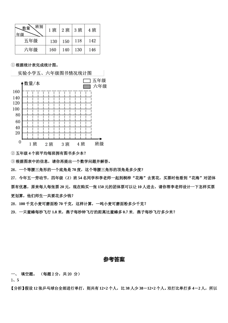 遂川县2025届四下数学期末质量跟踪监视模拟试题含解析_第3页