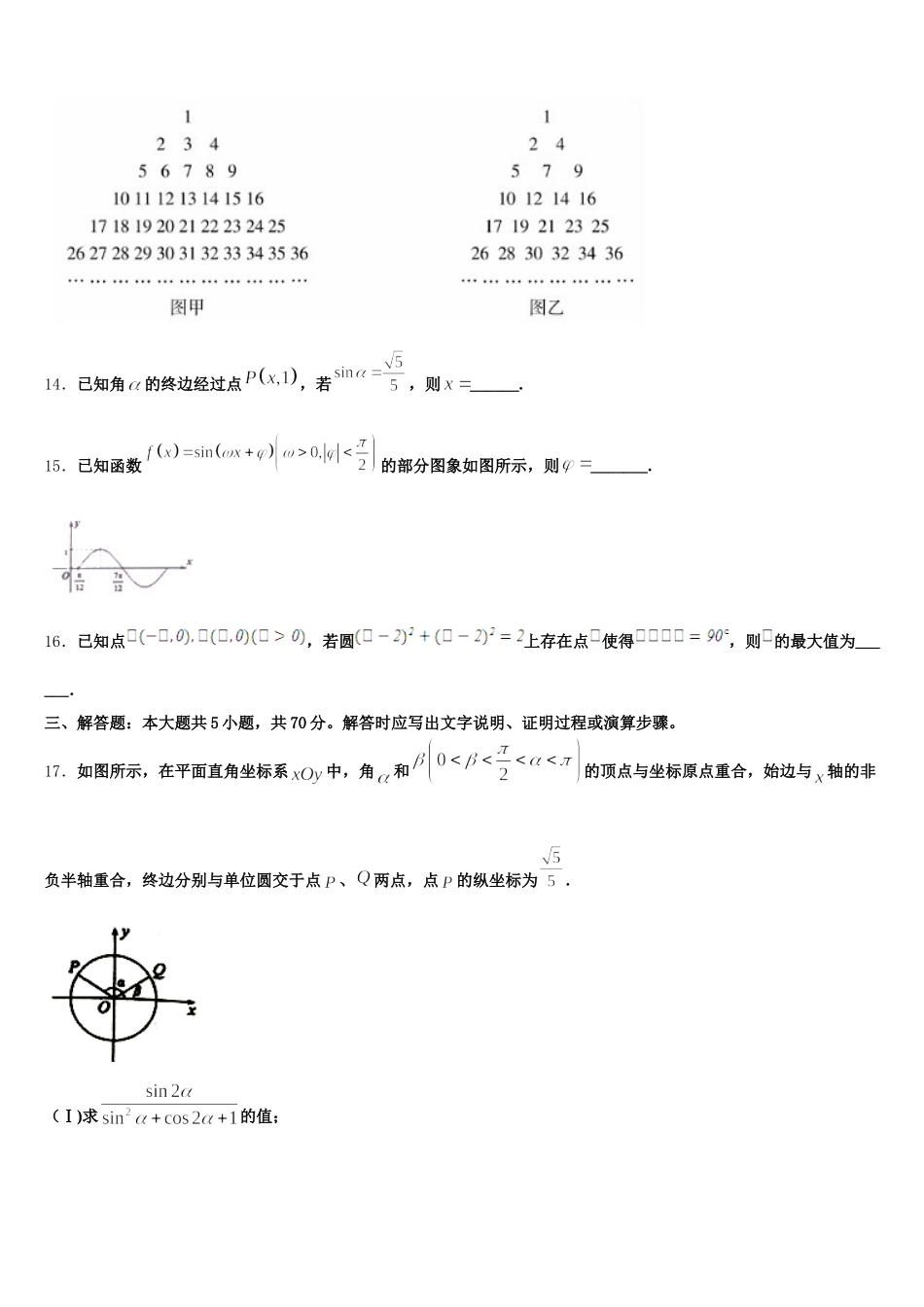 江苏南京市2024-2025学年数学高一第二学期期末统考模拟试题含解析_第3页