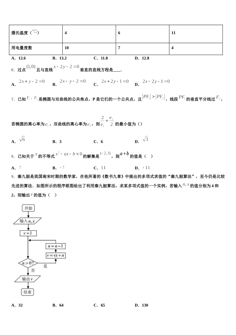 广东高明一中2024-2025学年高一下数学期末检测试题含解析_第2页