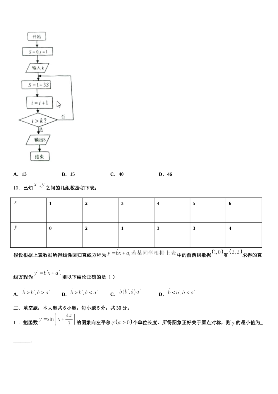 山东省烟台市重点名校2024-2025学年高一数学第二学期期末经典试题含解析_第3页