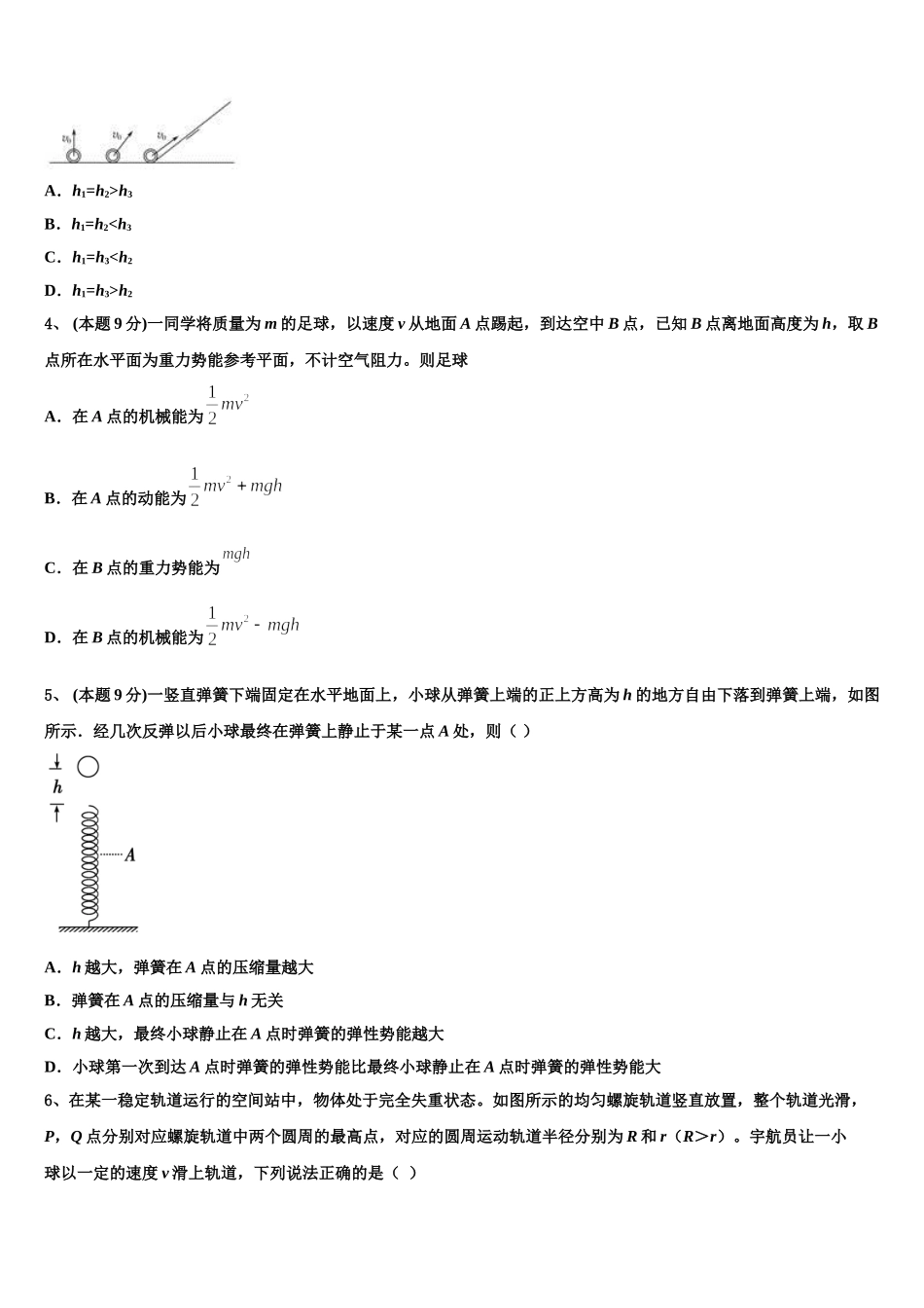 2024-2025学年福建省华安一中、龙海二中物理高一下期末联考试题含解析_第2页