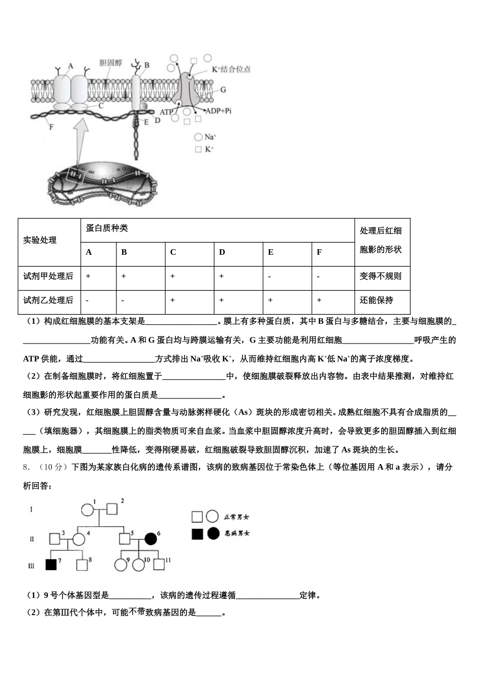2024-2025学年江苏省靖江市刘国钧中学生物高一第二学期期末质量跟踪监视模拟试题含解析_第3页