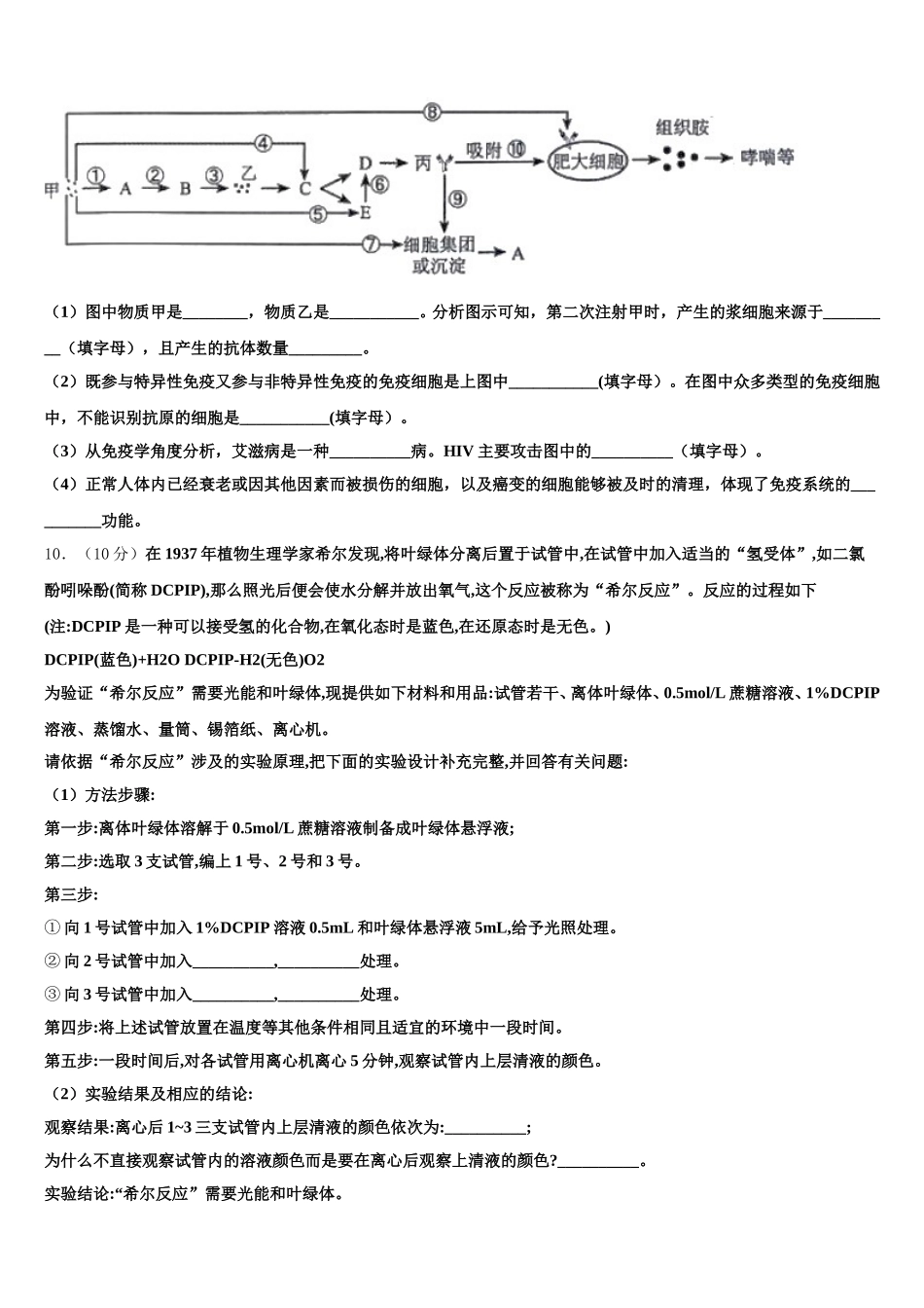 江苏省射阳县盘湾中学、陈洋中学2025届高一下生物期末达标检测试题含解析_第3页