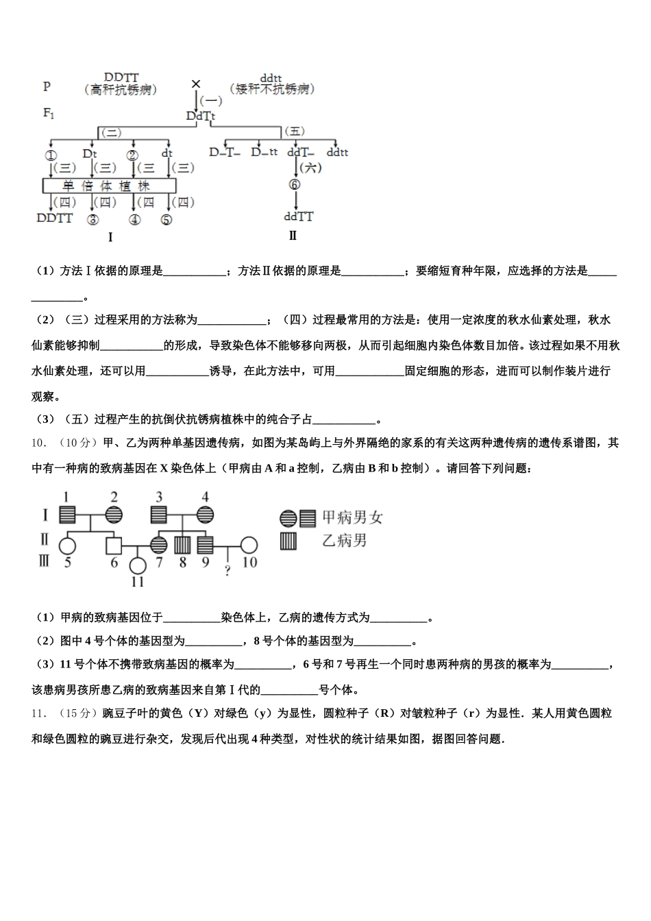 江苏省赣榆县赣榆智贤中学2024-2025学年生物高一下期末经典模拟试题含解析_第3页