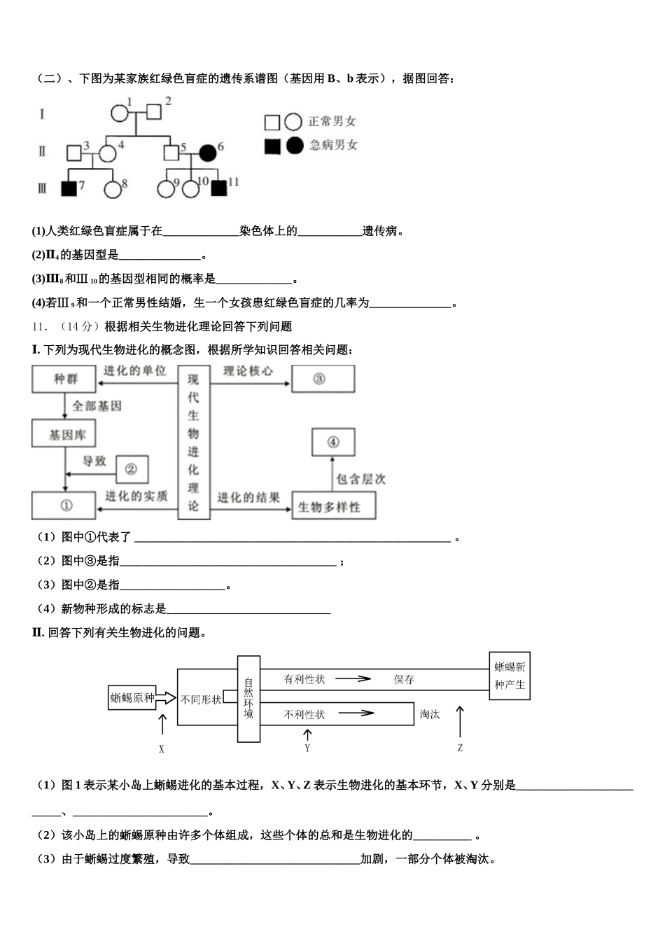 上海市市三女中2024-2025学年生物高一下期末质量跟踪监视试题含解析_第3页