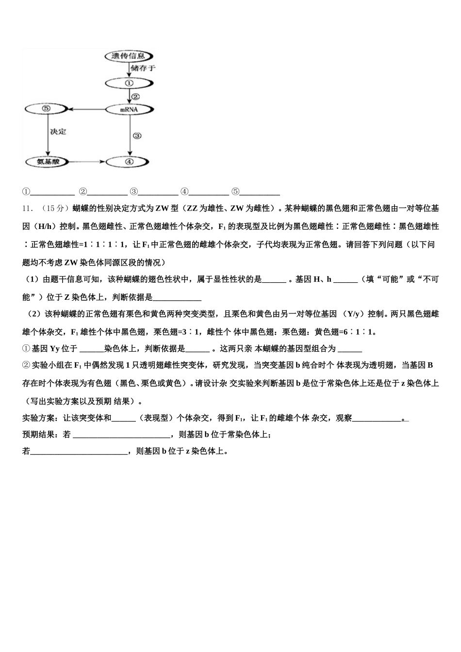 四川省青神中学2025年生物高一下期末考试试题含解析_第3页