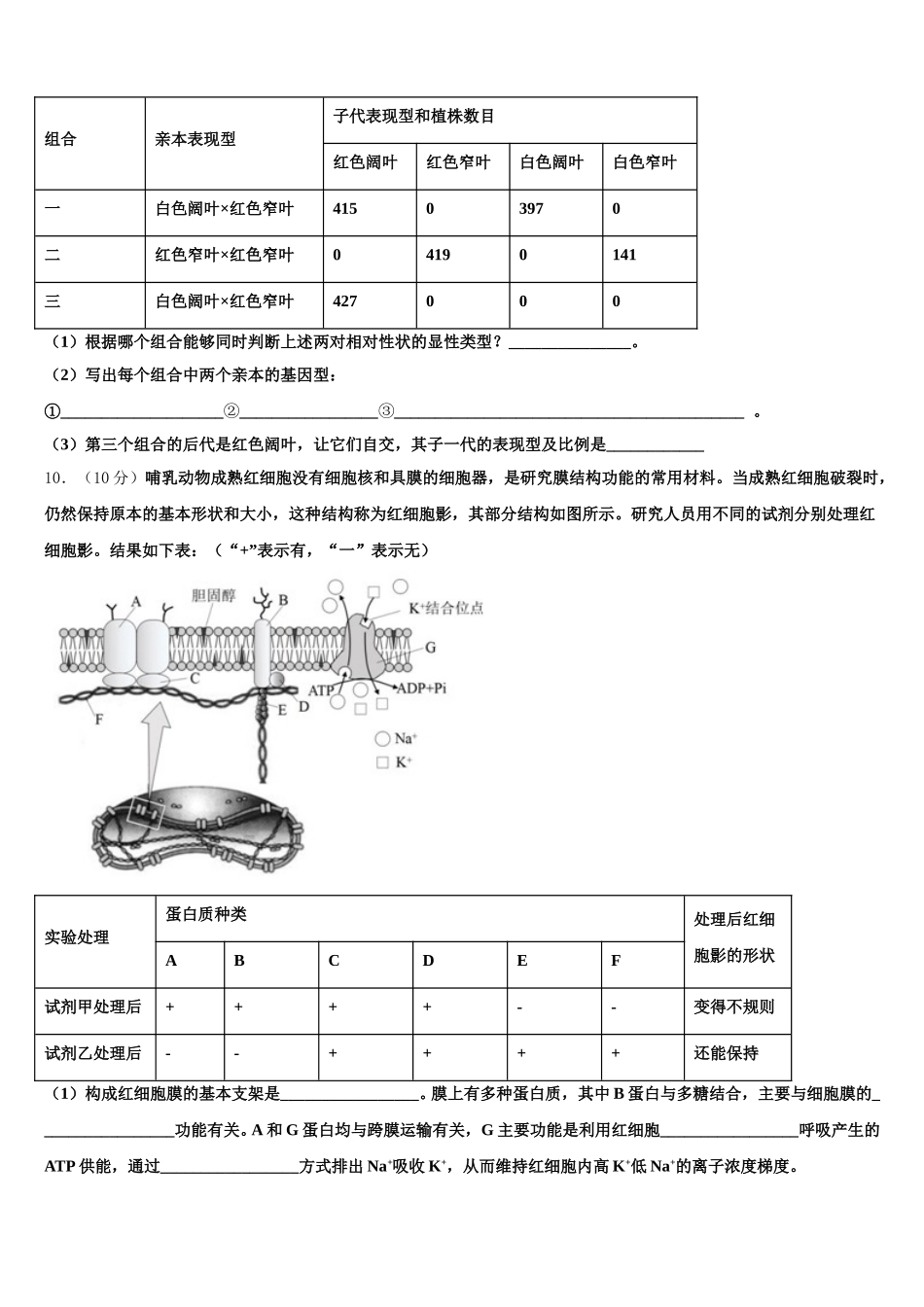 四川省内江市威远中学2024-2025学年高一生物第二学期期末监测试题含解析_第3页