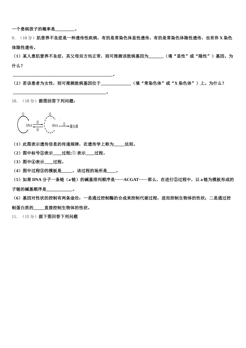 2024-2025学年海南省海南枫叶国际学校高一下生物期末质量检测模拟试题含解析_第3页